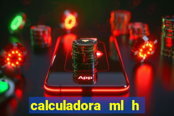 calculadora ml h para mcg kg min