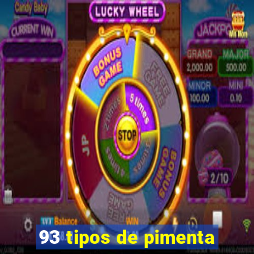 93 tipos de pimenta