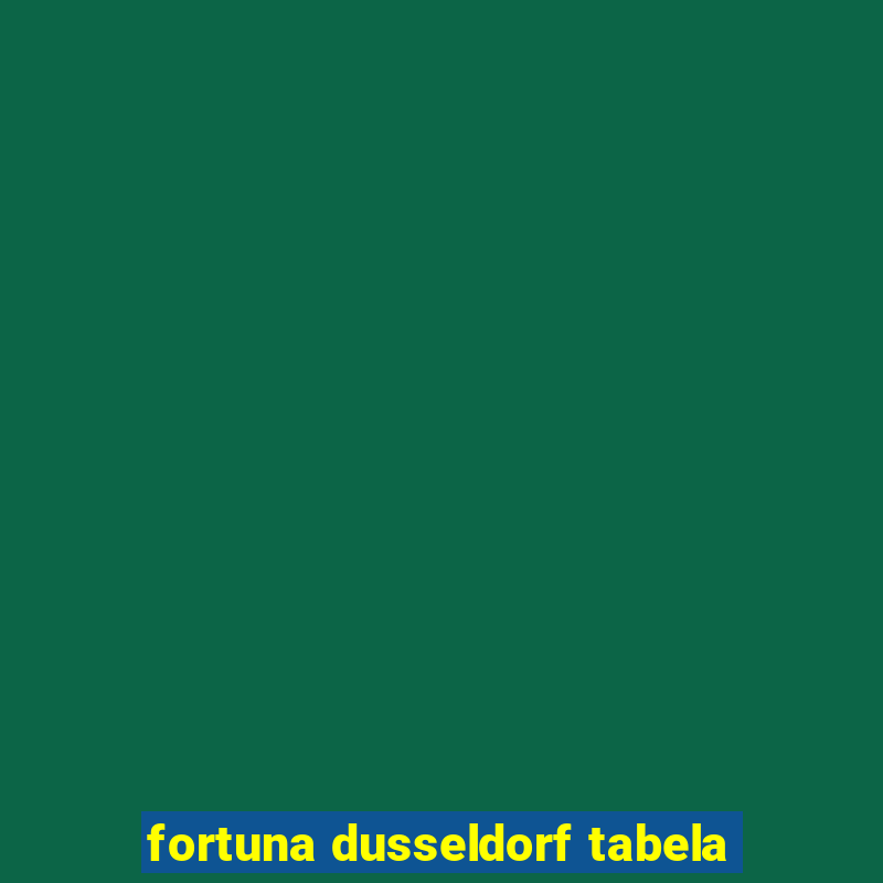 fortuna dusseldorf tabela