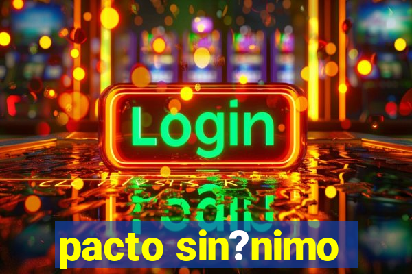 pacto sin?nimo