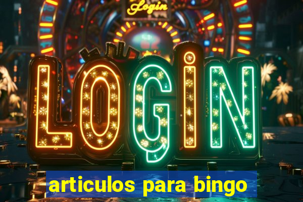 articulos para bingo