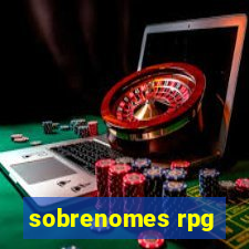 sobrenomes rpg