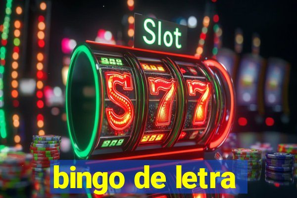 bingo de letra